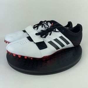Adidas Adizero Accelerator Track & Field Spikes White/Red B37481 Men's Size 13